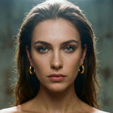 Lola Chubby Round Hoop Earrings - Amadeus