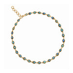 Amadeus Luna Labradorite Gold Chain Necklace