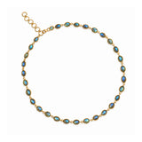 Amadeus Luna Labradorite Gold Chain Necklace