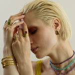 Otto Pebble Gold Bangle - Amadeus