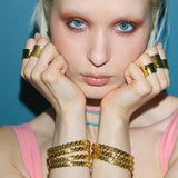 Otto Pebble Gold Bangle - Amadeus