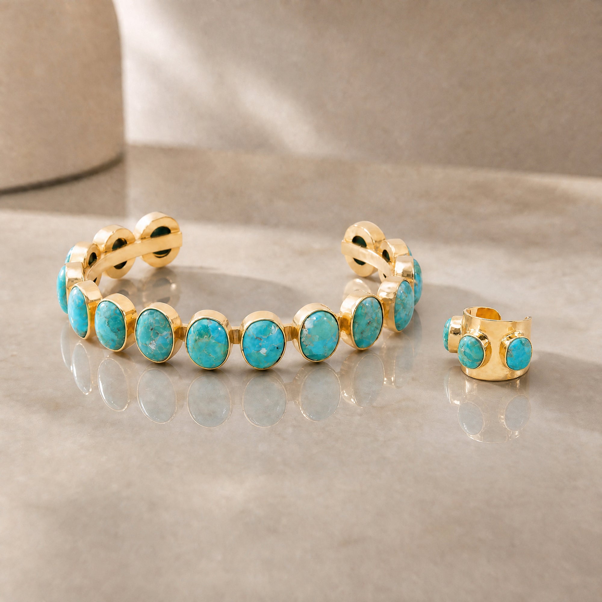 Riviera Turquoise Ring (adjustable)