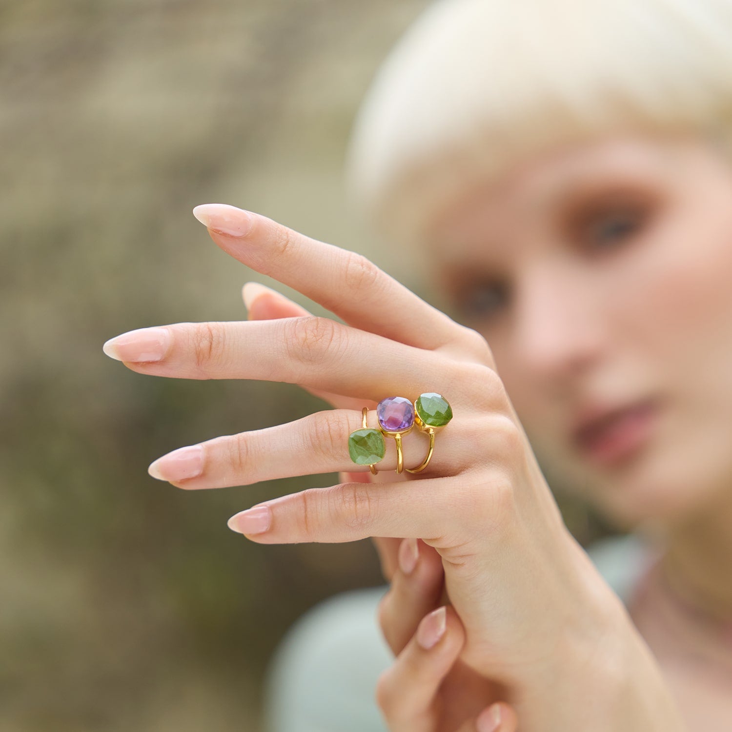 Amadeus Amethyst Ring Vintage Gemstone Ring