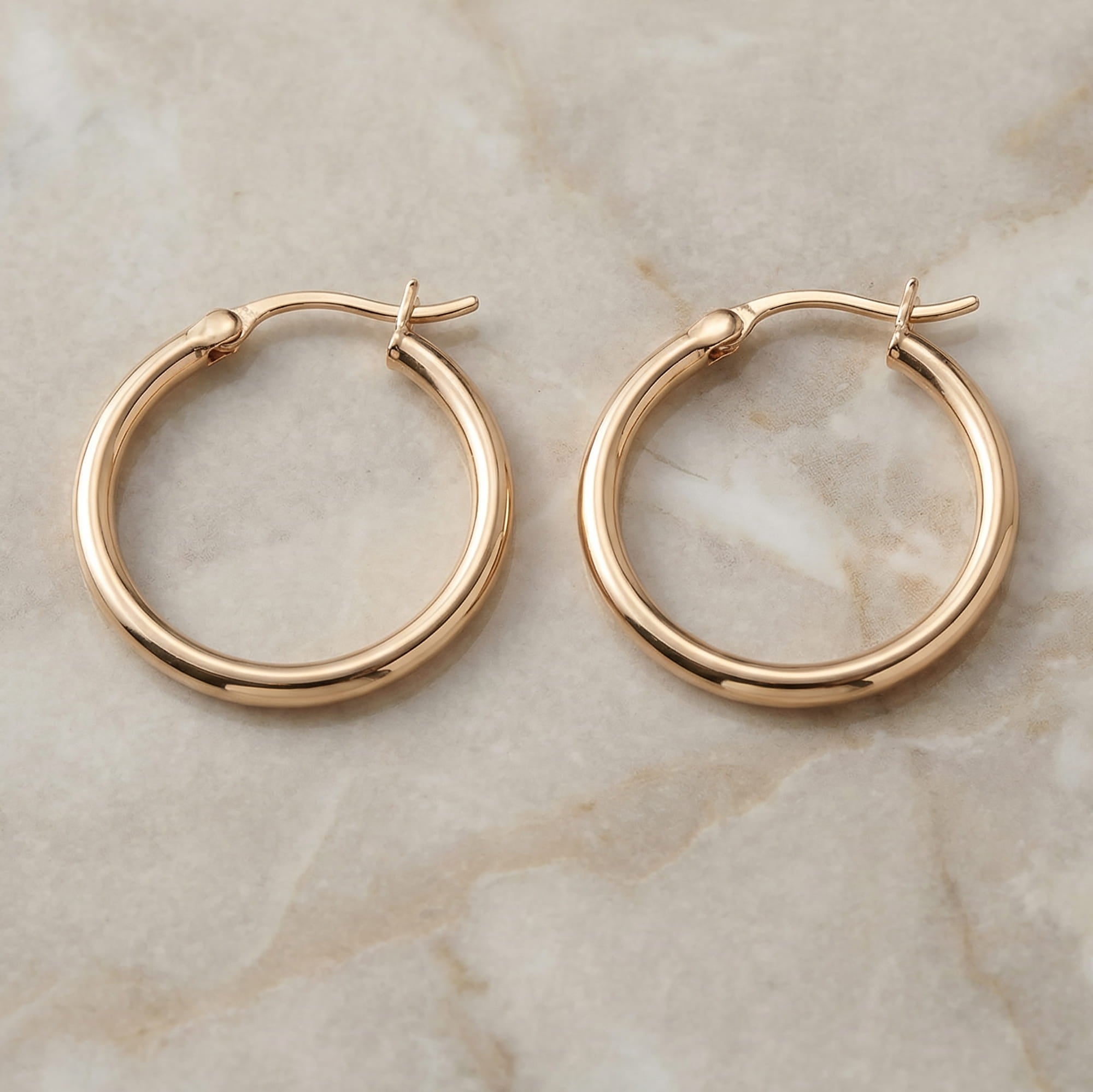 Venus Gold Hoop Earrings - Amadeus