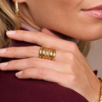 Zion Five Tier Gold Ring - Amadeus