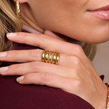 Zion Five Tier Gold Ring - Amadeus
