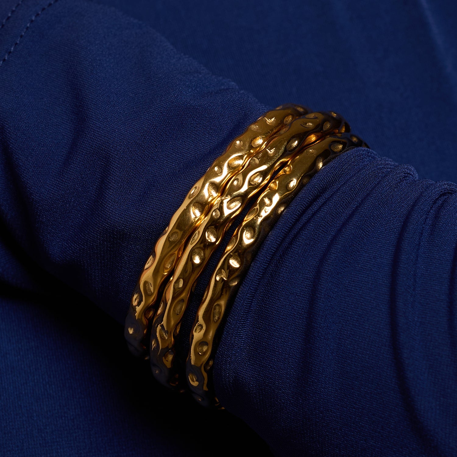 Zion Gold Embossed Cuff - Amadeus