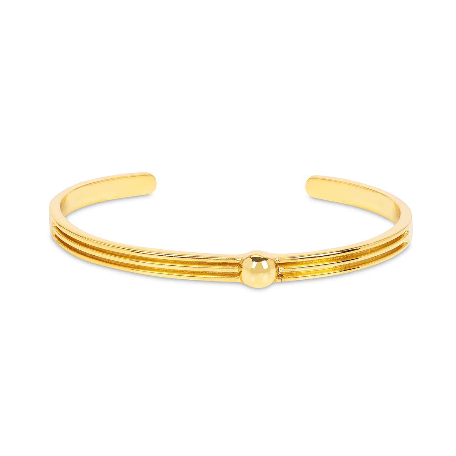 Athena Plain Gold Cuff Bracelet - Amadeus