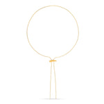 Lines Long Gold Nuget Necklace - Amadeus