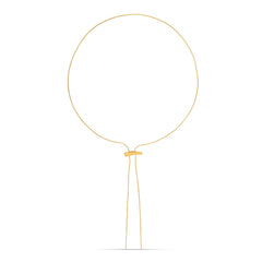 Lines Long Gold Nuget Necklace - Amadeus
