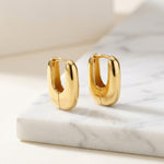 Bella Mini Geometric Gold Earrings - Amadeus