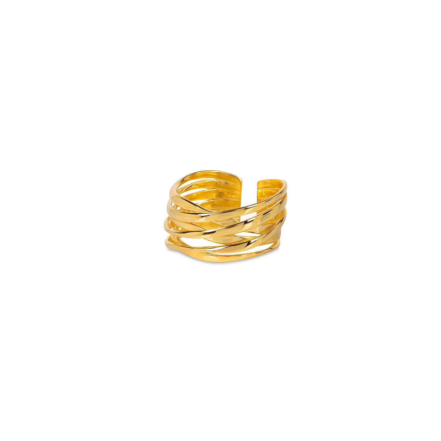 Genesis Gold Stacking Ring (adjustable) - Amadeus