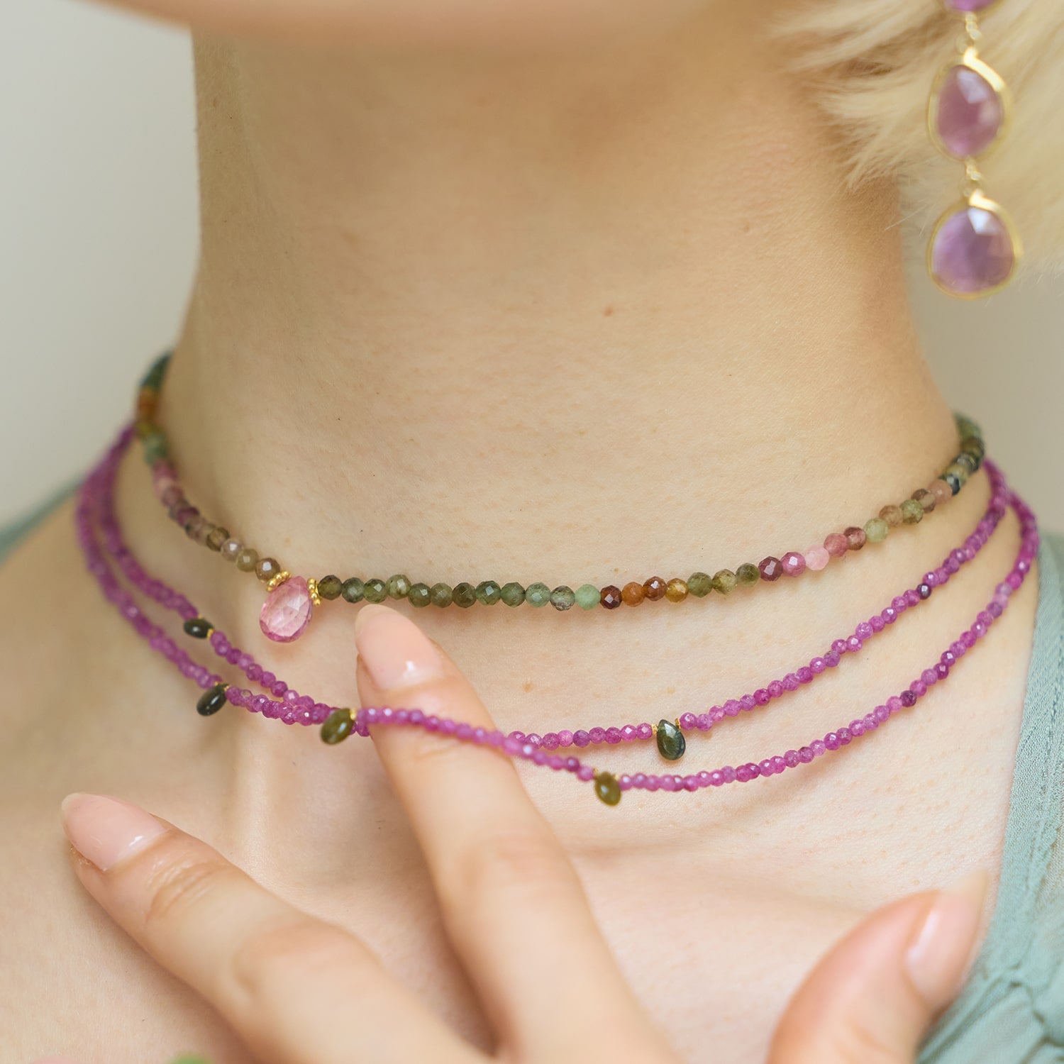 Ines Tourmaline Gemstone Necklace - Amadeus
