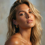 Lola Flat Moon Hoop Earrings - Amadeus